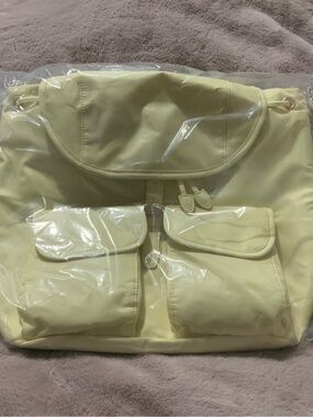 Year of Ours Baby Yellow Nylon Backpack